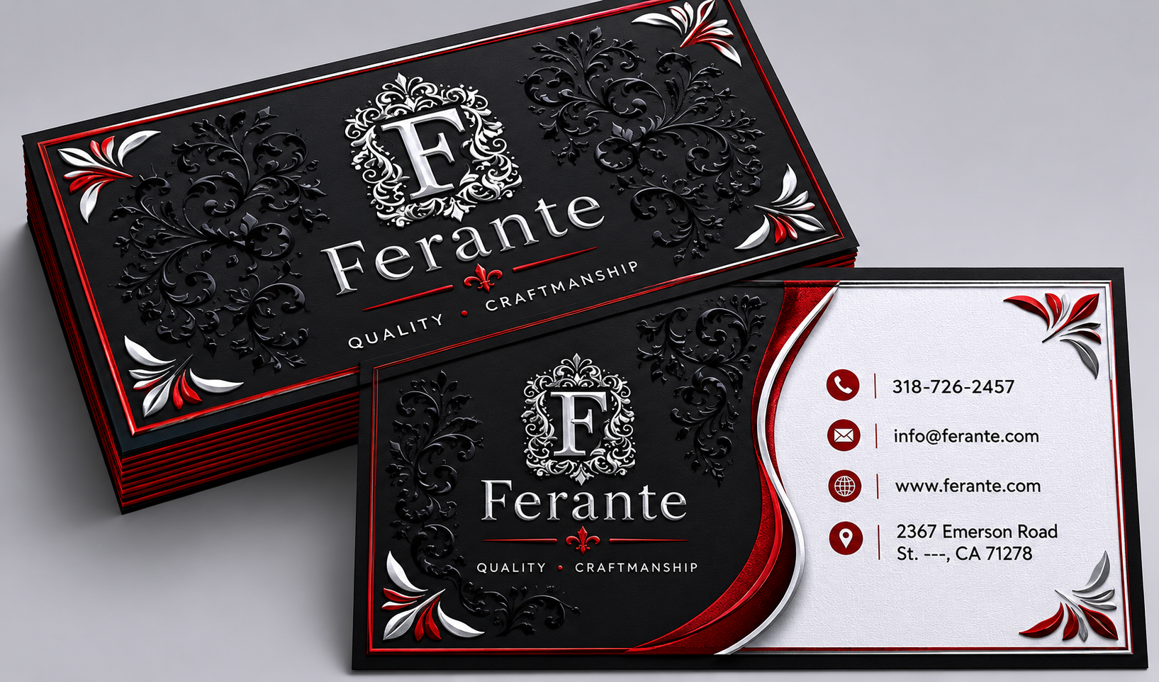 Dual Raised Business Cards