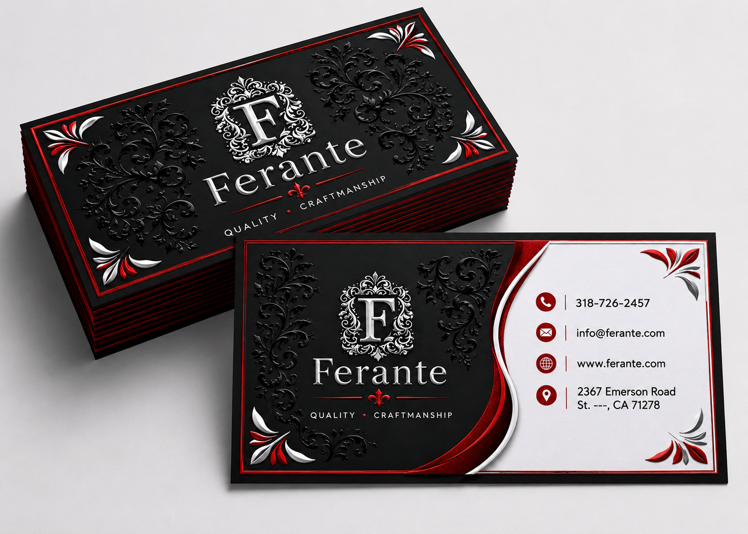 Dual-Raised Business Card