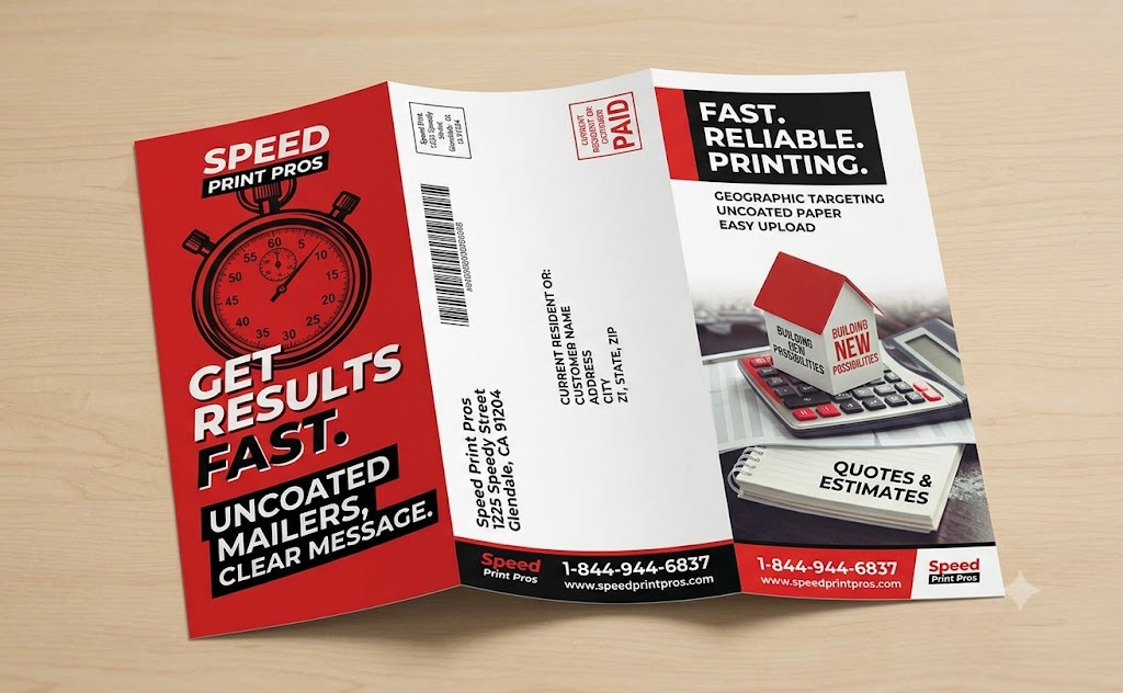 Direct Mail Flyers and Brochures Uncoated 1