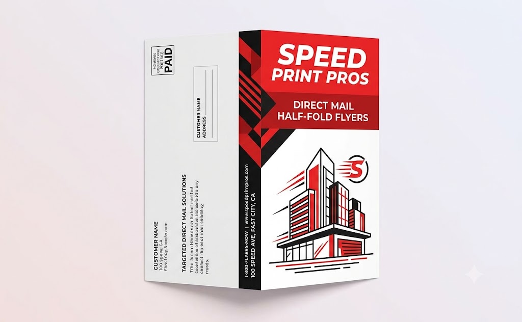 Direct Mail Half Fold Flyers and Brochures